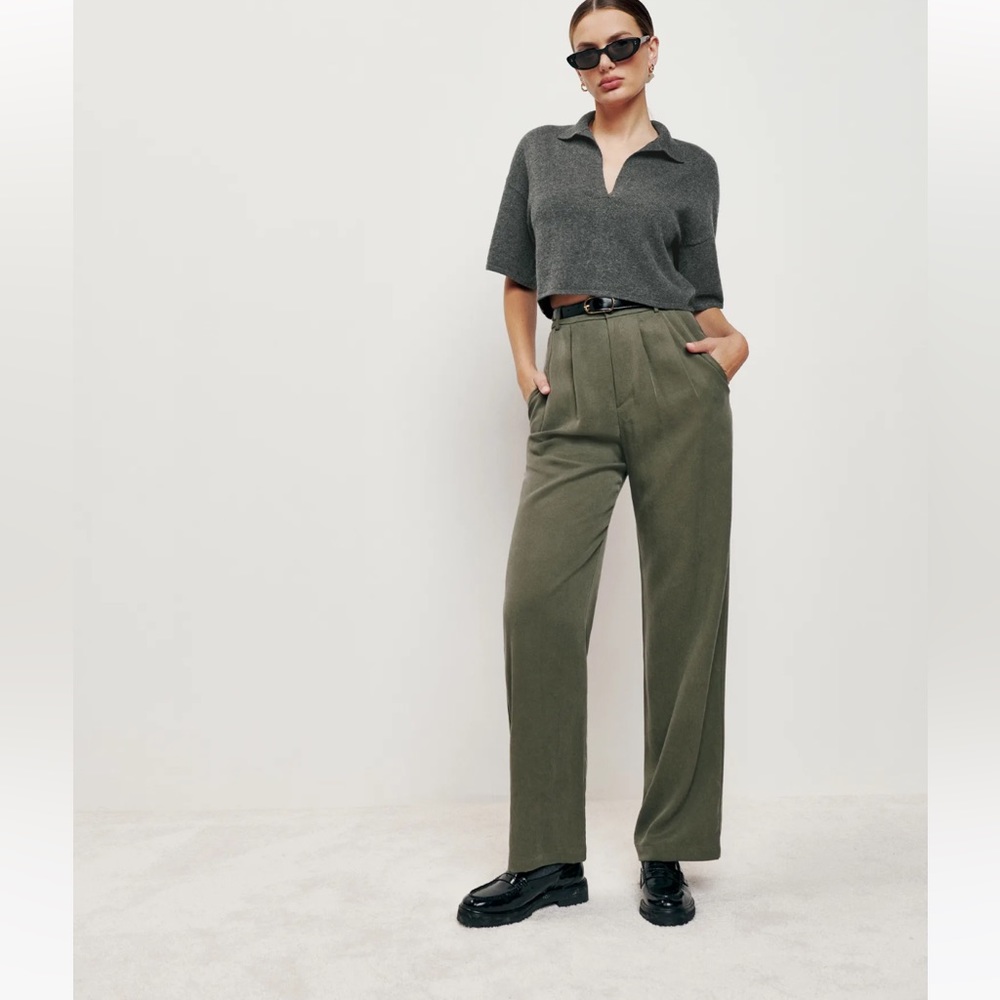 Reformation Mason Pant (Army Green) 8